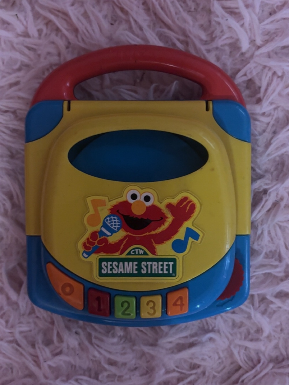 Vintage 1996 sesame street talking elmo cd player toy